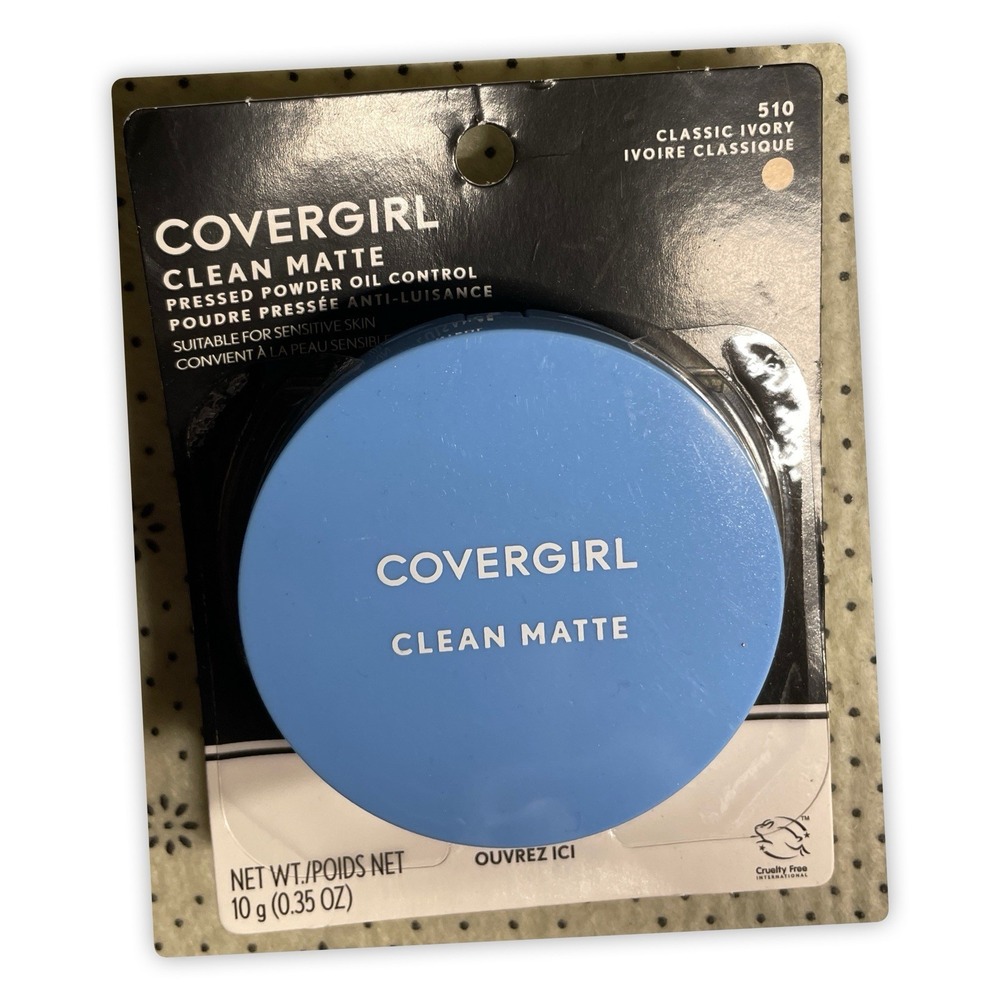 Covergirl Clean Matte Pressed Powder Oil Control, 510 Classic Ivory